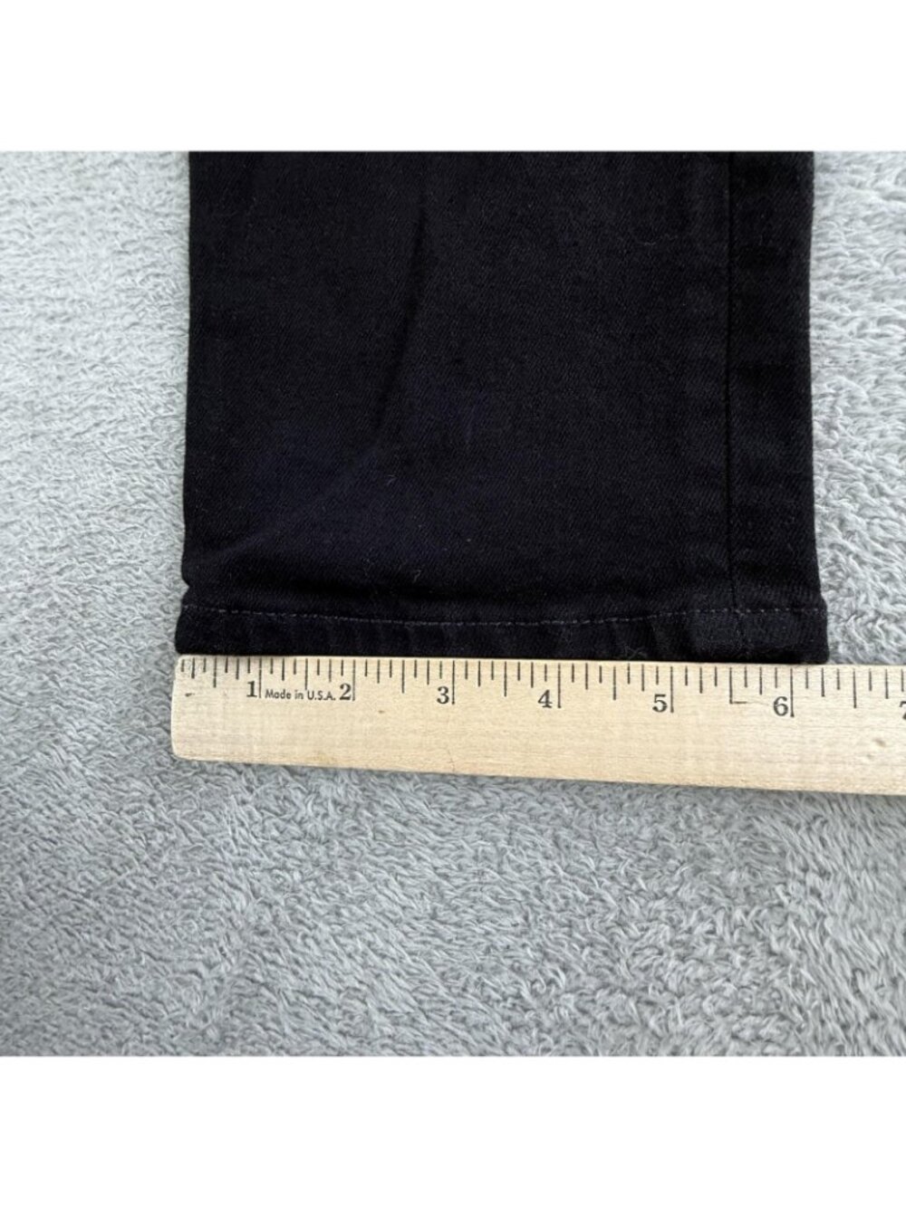 7 For All Mankind Paxtyn Jeans Mens 32x33 Black Skinny Stretch Dark Wash Denim - Picture 16 of 16